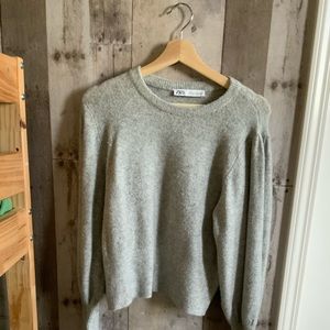 Zara gray sweater really comfy
